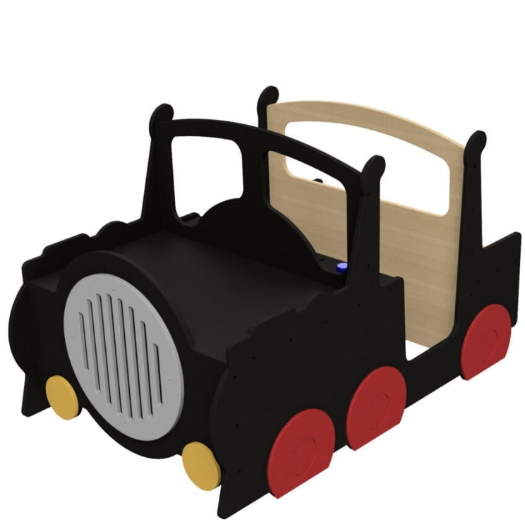 Micki drewniana duża lokomotywa pociąg czarna.jpg