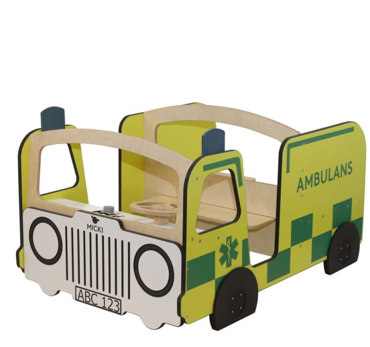 Micki drewniany duży ambulans mebel auto karetka wyposażenie1.jpg