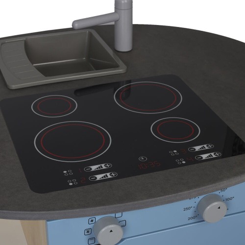 Micki drewniana duża wyspa kuchenna kuchnia mebel edukacyjny.jpg