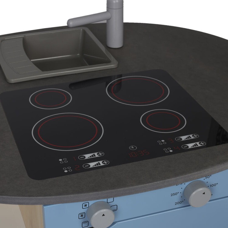 Micki drewniana duża wyspa kuchenna kuchnia mebel edukacyjny.jpg