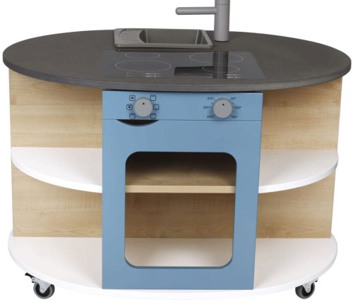 Micki drewniana duża wyspa kuchenna kuchnia mebel edukacyjny.jpg