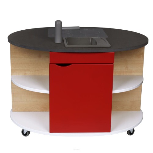 Micki drewniana duża wyspa kuchenna kuchnia mebel edukacyjnym.jpg