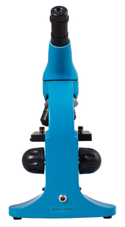 Mikroskop Rainbow 50L PLUS Azure błękitny Levenhuk + GRATIS zestaw K50 do eksperymentów