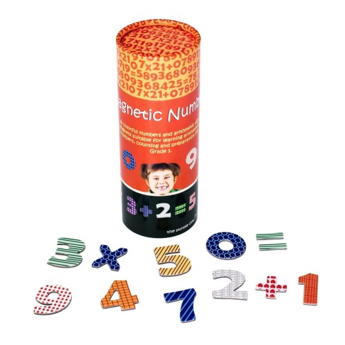 Magnetyczne CYFERKI i znaki drukowane we wzory matematyka The Purple Cow