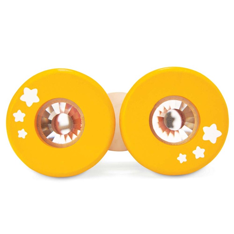 PL116-binoculars-ladybird-yellow-wooden-toddler-toy-kaleidoscope-front.jpg