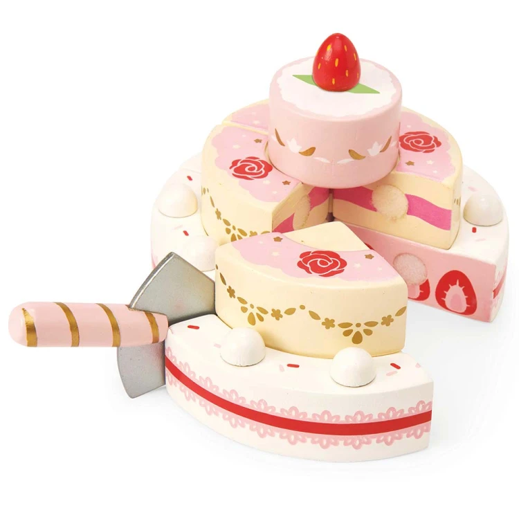 TV329-party-celebration-wedding-wooden-toy-cake-strawberry-pink-gold-slice.jpg