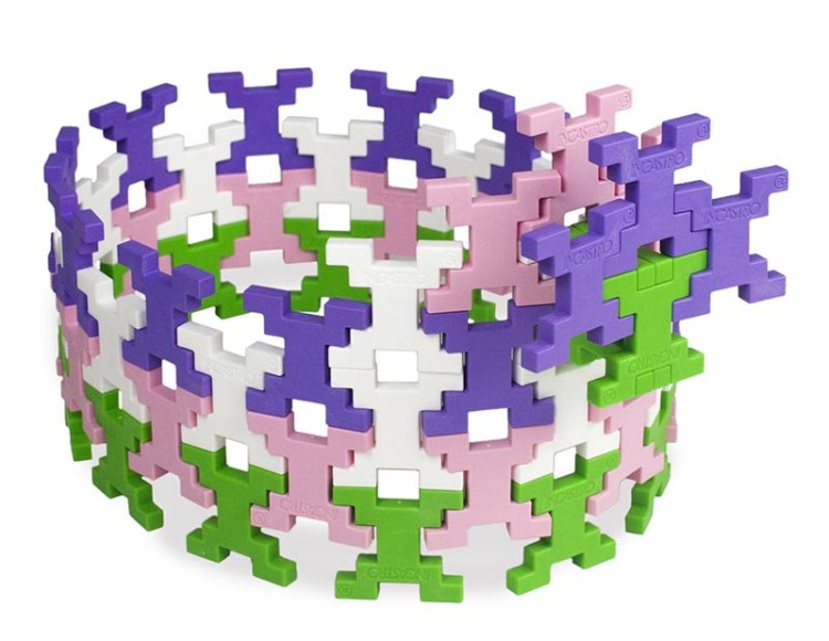 Klocki konstrukcyjne Incastro - 60 el. Pink MIDI