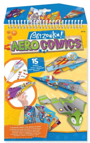 Notes origami KOMIKSOWE SAMOLOTY Artzooka