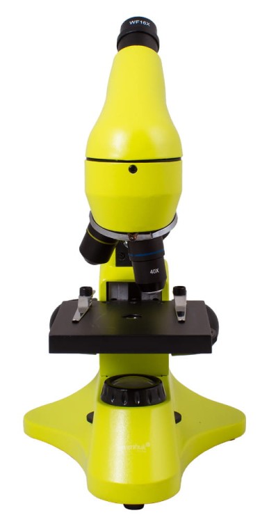 Mikroskop Rainbow 50L PLUS Lime limonkowy Levenhuk + GRATIS zestaw K50 do eksperymentów