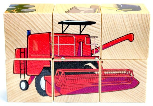 Układanka maszyny rolnicze i budowlane kombajn