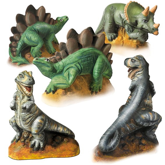 DINOZAURY odlewy gipsowe  SES Creative