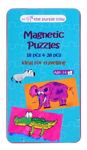 Magnetyczne puzzle podróżne The Purple Cow