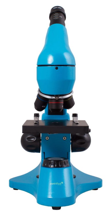 Mikroskop Rainbow 50L PLUS Azure błękitny Levenhuk + GRATIS zestaw K50 do eksperymentów