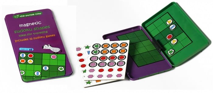 Gra magnetyczna sudoku kształty The Purple Cow 1