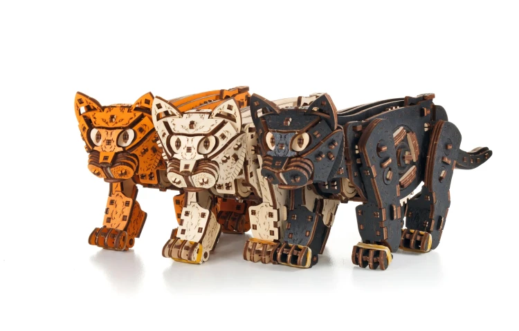 Drewniana-figurka-Kotek-`--mechaniczne-puzzle-3d.webp
