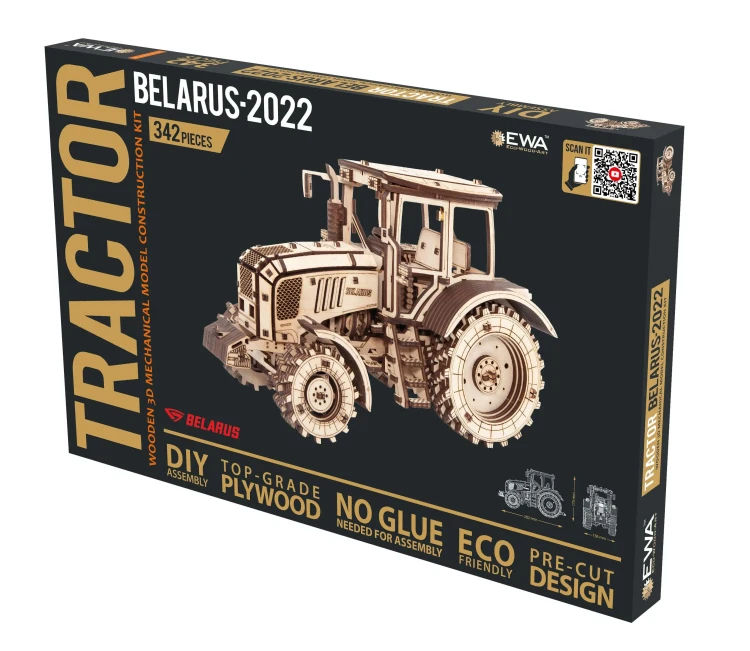 Traktor-BELARUS-2022--drewniane,-mechaniczne-puzzle-3D.webp