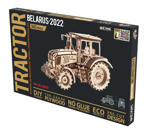 Traktor-BELARUS-2022--drewniane,-mechaniczne-puzzle-3D.webp