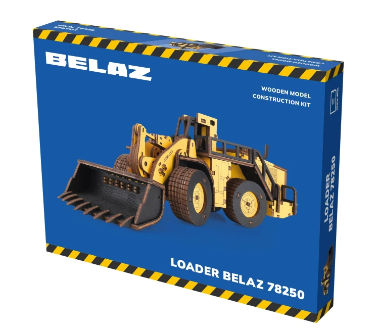 Drewniany-model-Bielaz-78250,-230-el.-ciezka-ladowarka-do-skladania-3d.webp