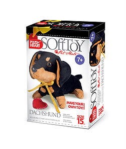 Piesek Jamnik pluszak do uszycia 15cm Elf Market seria Pieski