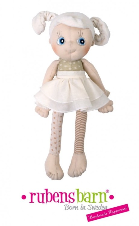 Lalka ręcznie szyta Daisy 35 cm EcoBuds Rubens Barn dzieciak