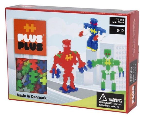 PLUS-PLUS neon klocki konstrukcyjne 170 el