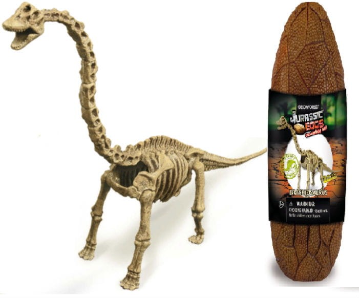 Jajo dinozaura szkielet BRACHIOSAURUS 28 cm Geoworld