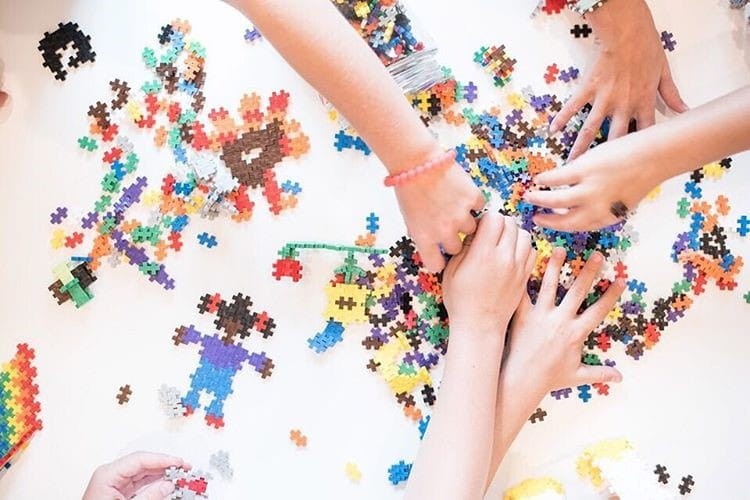 Samolot klocki konstrukcyjne MINI PLUS-PLUS 70 elementów