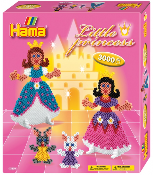 KSIĘŻNICZKI Koraliki do zaprasowania MIDI 3000 szt HAMA 3230