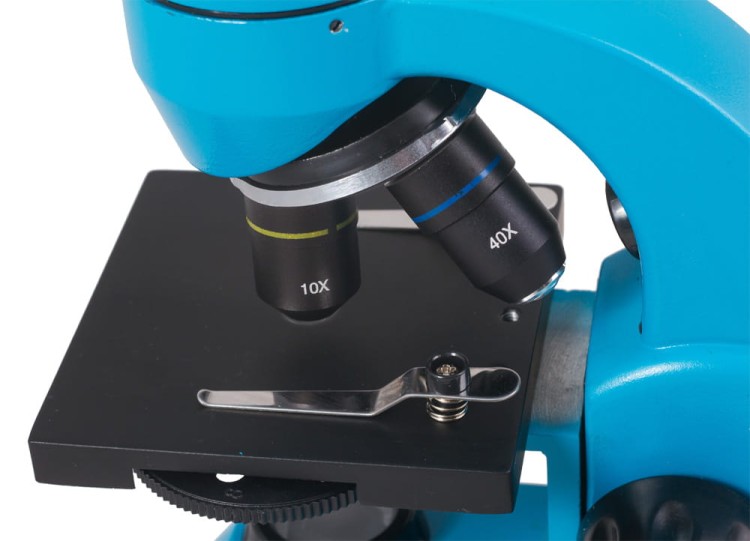 Mikroskop Rainbow 50L PLUS Azure błękitny Levenhuk + GRATIS zestaw K50 do eksperymentów