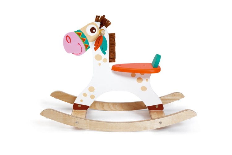 Konik na biegunach drewniany  Indian Pony 2 SCRATCH