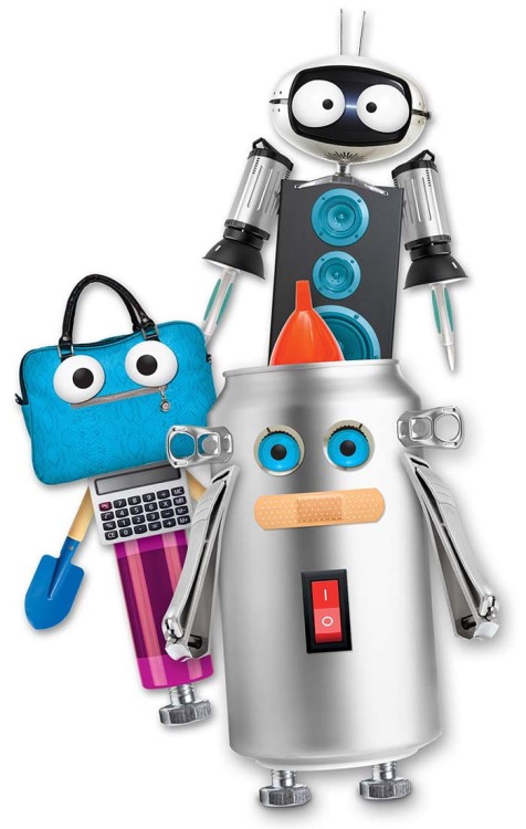 Wyklejanka naklejki ŚWIAT ROBOTÓW Artzooka