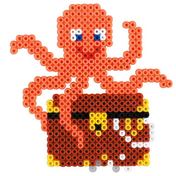 WODNY ŚWIAT Koraliki do zaprasowania MIDI 6000 szt HAMA 3035
