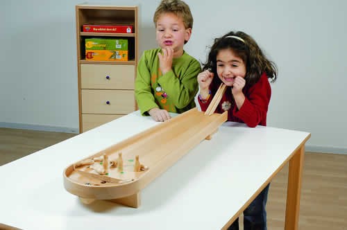 Kręgle gra stołowa drewniana PILCH