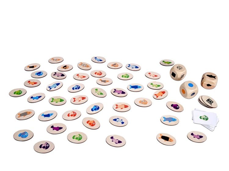 Gra na spostrzegawczość Znajdź rybkę  BUITEN SPEEL