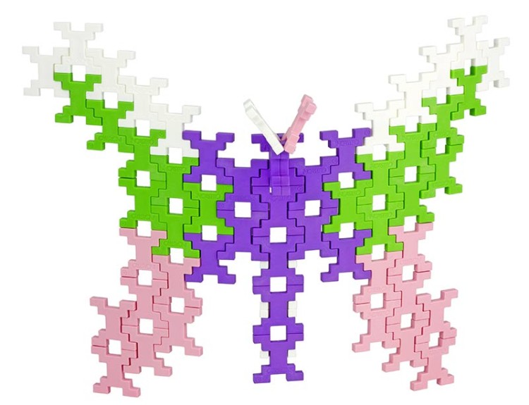 Klocki konstrukcyjne Incastro - 60 el. Pink MIDI