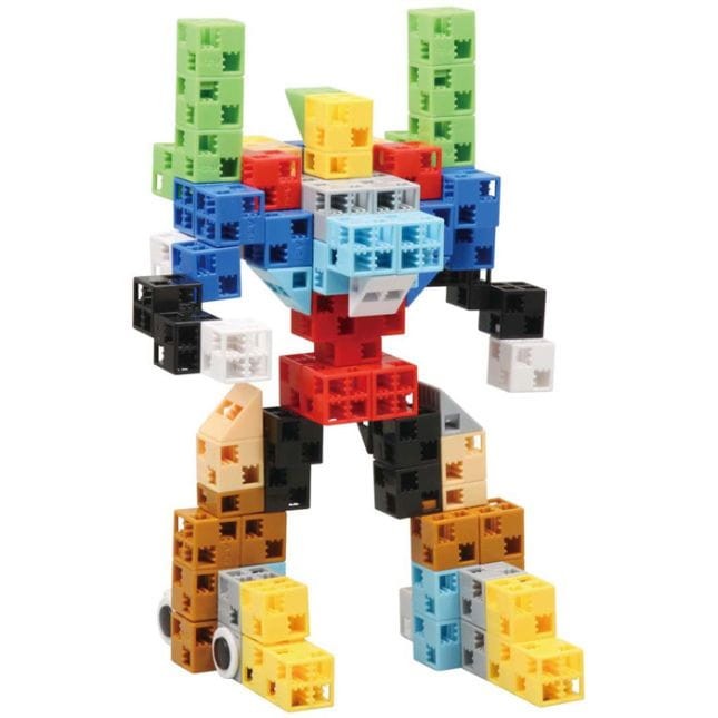 Klocki sześciany 112 w błękitnym wiaderku ArTeC