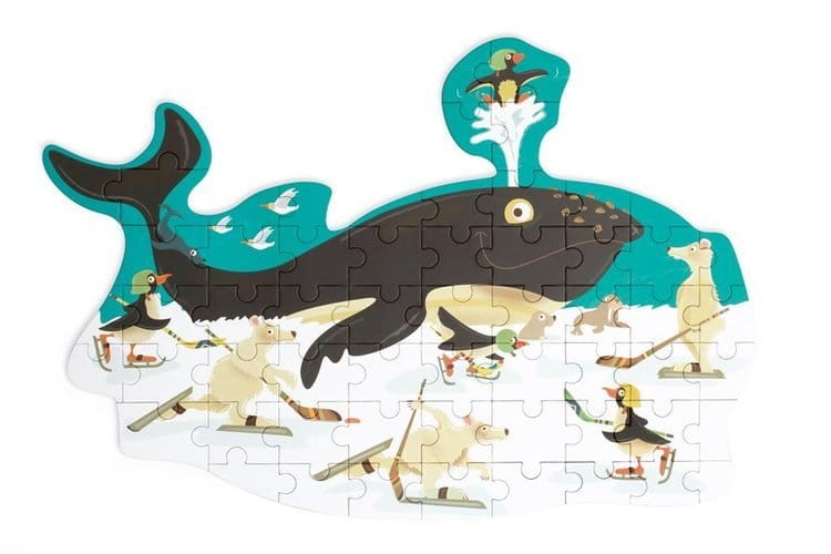 Puzzle konturowe WIELORYB 60 elementów Scratch 2