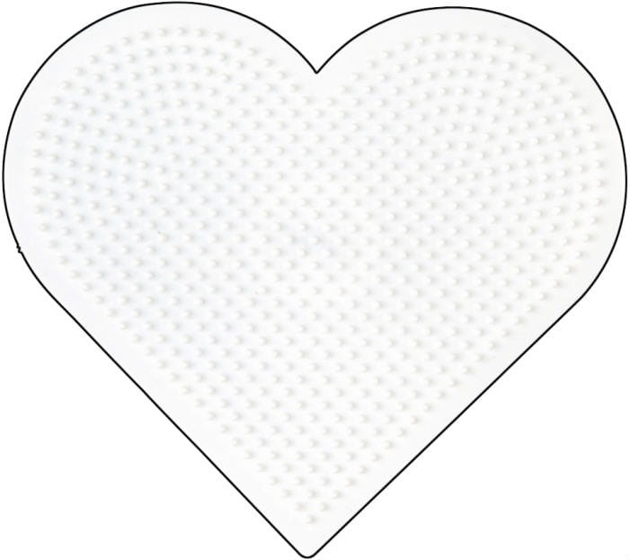 Podkładka do koralików MIDI duże serce HAMA