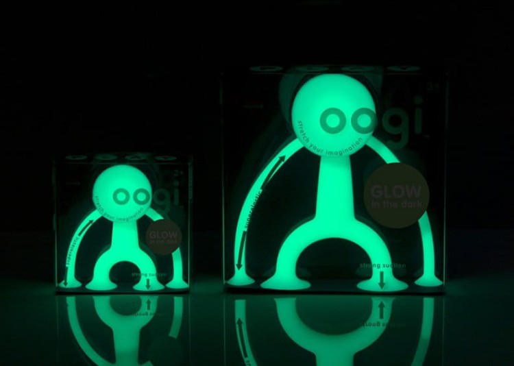 Oogi ludzik świecący w ciemności z przyssawkami - rozciągliwy - Moluk