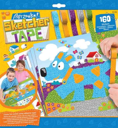 Wyklejanka widoczki z taśmami we wzory Artzooka