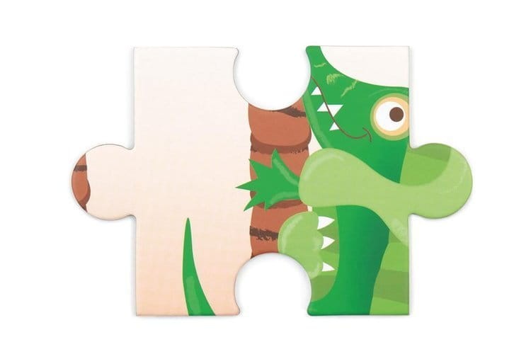Puzzle konturowe KROKODYL 36 elementów Scratch 5