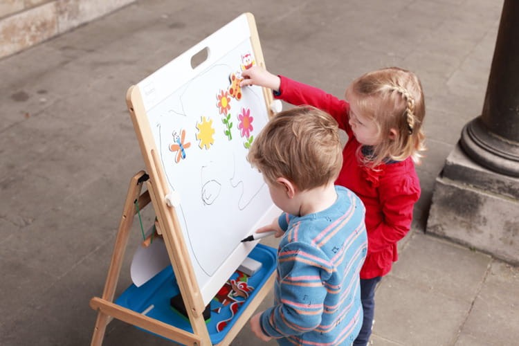 Duża Tablica magnetyczna dwustronna SCRATCH