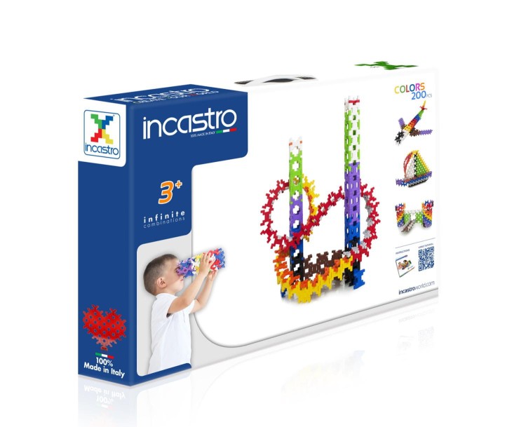 Klocki konstrukcyjne Incastro - 200 el. pack