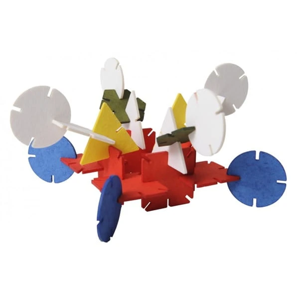 Klocki konstrukcyjne bawełmiane DEDALO z nacięciami Ludus