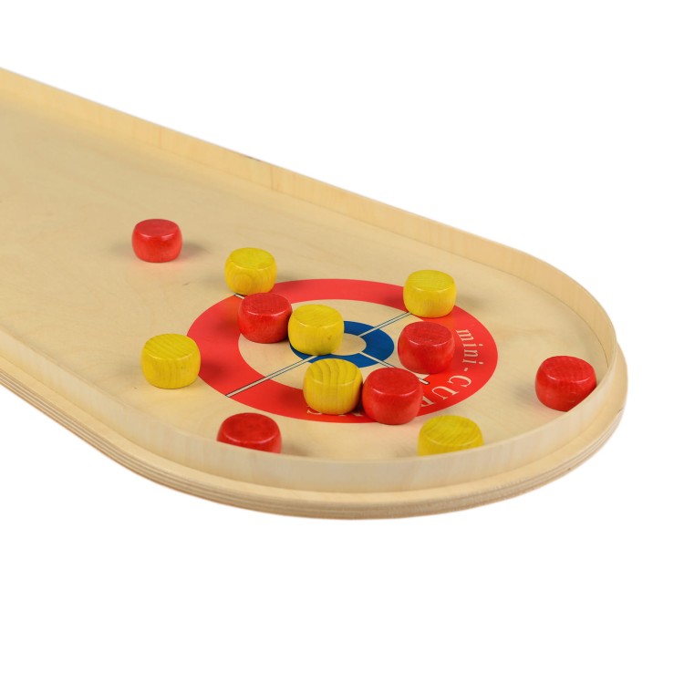  Curling gra stołowa drewniana PILCH