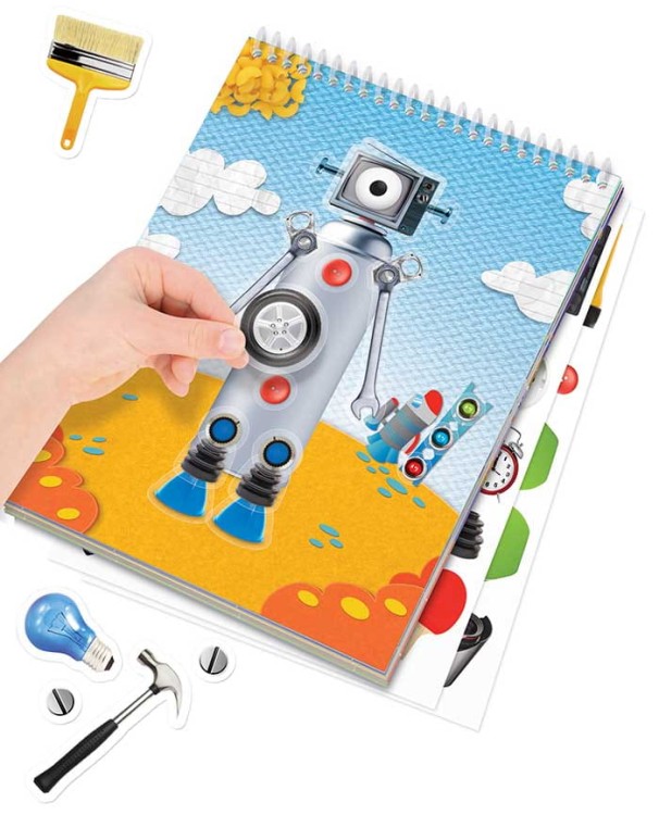 Wyklejanka naklejki ŚWIAT ROBOTÓW Artzooka