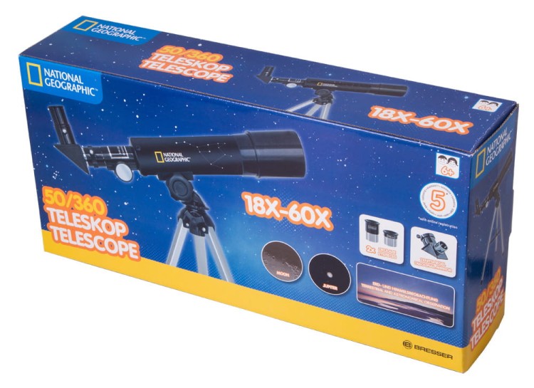 Teleskop dla dzieci Bresser National Geographic 50/360 AZ 69378