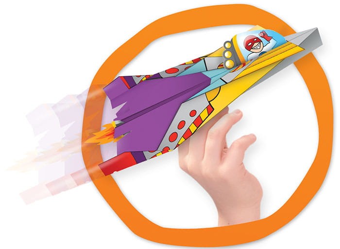 Notes origami KOMIKSOWE SAMOLOTY Artzooka