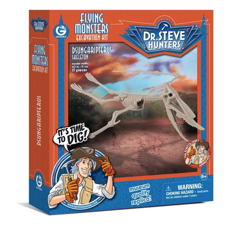 Szkielet DSUNGARIPTERUS 51 cm Wykopaliska dinozaur Geoworld