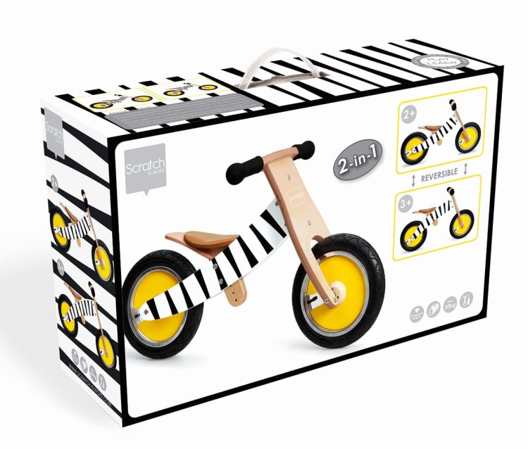 Rowerek biegowy balance bike ZEBRA SCRATCH